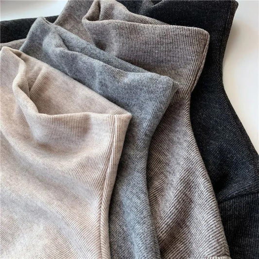 Brushed Plus Velvet Thick Warmth Half High Neck Bottoming Shirt Women's Autumn and Winter New Slim Solid Color Wild Long-sleeved Shirt