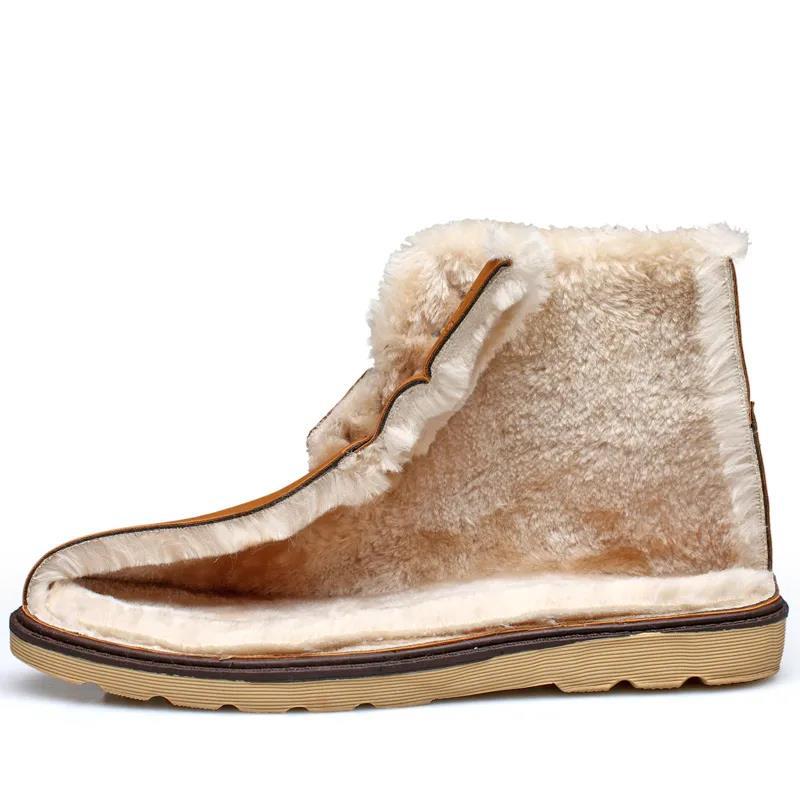 Martin Boots Men's Shoes Winter Waterproof Cold-resistant Plus Velvet Thick Warm Shoes Men's Snow Boots Men's Boots