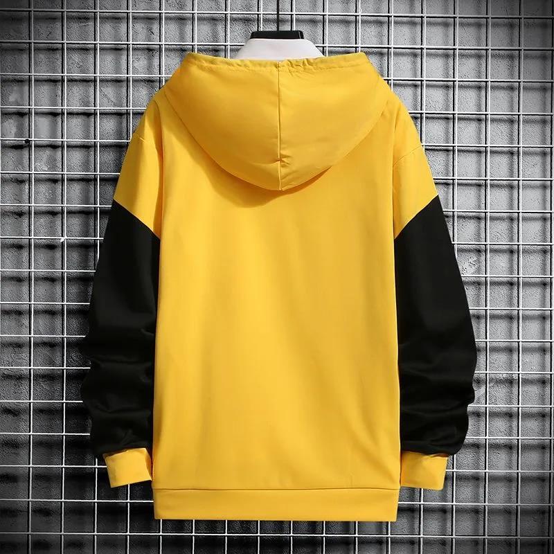 WTEMPO Men Trend Sweater Suit Teen Clothing Hooded Pullover Casual Suit Campus Student Sportswear
