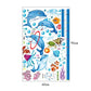 Cartoon Dolphin Height Wall Stickers for Kids Rooms Nursery Wall Decoration Decals