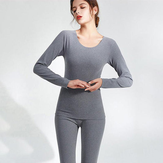 Women Long Sleeve Thermal Underwear Winter Thicken Tight Suit Sexy Pajamas Autumn Windproof High Elasticity Slim Body Comfortable Breathable Versatile