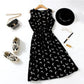 Sweet Floral Chiffon Dress Women's Mom Maternity Wear Student Wear Fairy Skirt