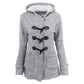 Coats for Women Winter Hooded Jacket Black  Gray Solid Casual Slim Warm Parkas