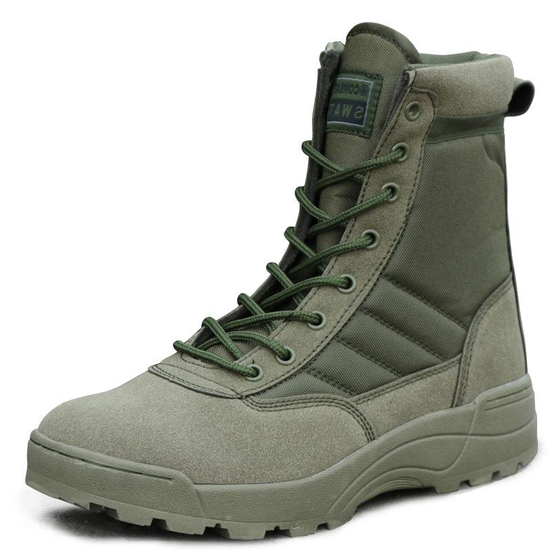 Men Desert Tactical Military Boots Leather Ankle Boots Platform Plus Size Warm Men Shoes Men Footwear