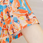 Women's Plus Size Printed Mid Length A-Line Skirt Women's Summer Dress Round Neck Skirt