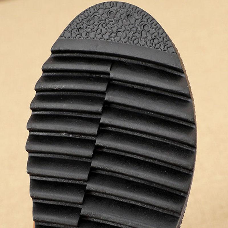 Snow Boots Women's Autumn and Winter Plus Velvet Thickened Warm Leather Surface Non-slip Waterproof Mid-tube Boots Ankle Boots