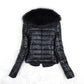 Faux Fur Jacket Short Fox Fur Fur All-in-one Women's Leather Jacket Plus Cotton To Keep Warm Slim Fur Short Jacket