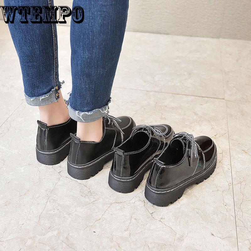 Leather Shoes Woman shoes for Women Flats shoes Big size Ladies Loafers Non-Slip Sturdy Sole