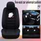 Four seasons universal full leather seat cushion cartoon seat cover five seat car cushion