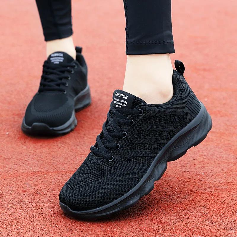 Women's Spring and Autumn Breathable Lightweight Sports Shoes Middle-aged and Elderly Soft-soled Leisure Travel Shoes