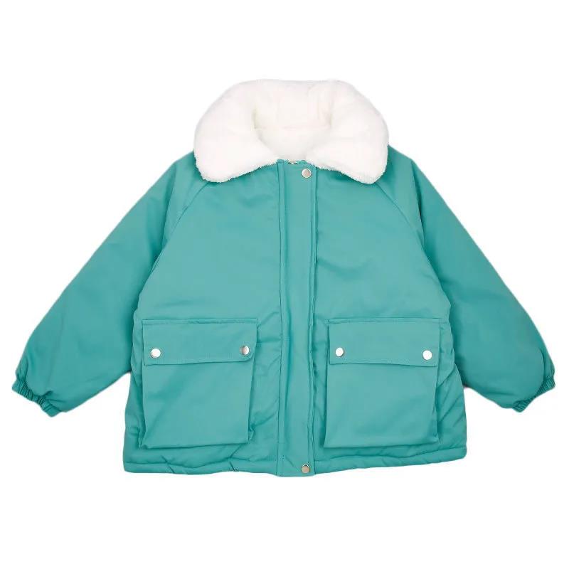 Girls' Cotton-padded Jacket Winter Style To Overcome Girls' Loose Warmth and Windproof Thick Padded Jacket