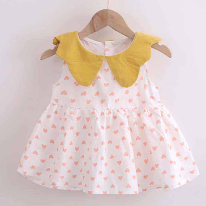Summer  Korean Style Baby Girls' Dress 0-4 Year Old Children Lovely A-line Princess Dress Children's Dress