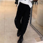 Extra-large Autumn Winter Wide-leg Harem Pants Female Fat Sister Loose High Waist Slimming Plus Velvet Thick Casual Pants