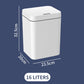 16 Liters Smart Sensor Trash Can Household with Lid Bathroom Kitchen Living Room Toilet Automatic Thickening Increase Trash Can