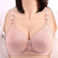 Thin, Breathable Large Size Bra Gather No Steel Ring Underwear Bra Lightweight Breathable Embroidered Pendant Comfortable and Soft