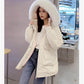 Parker Down Padded Jacket Women Fall/winter Loose Plus Velvet Padded Padded Mid-length Padded Jacket