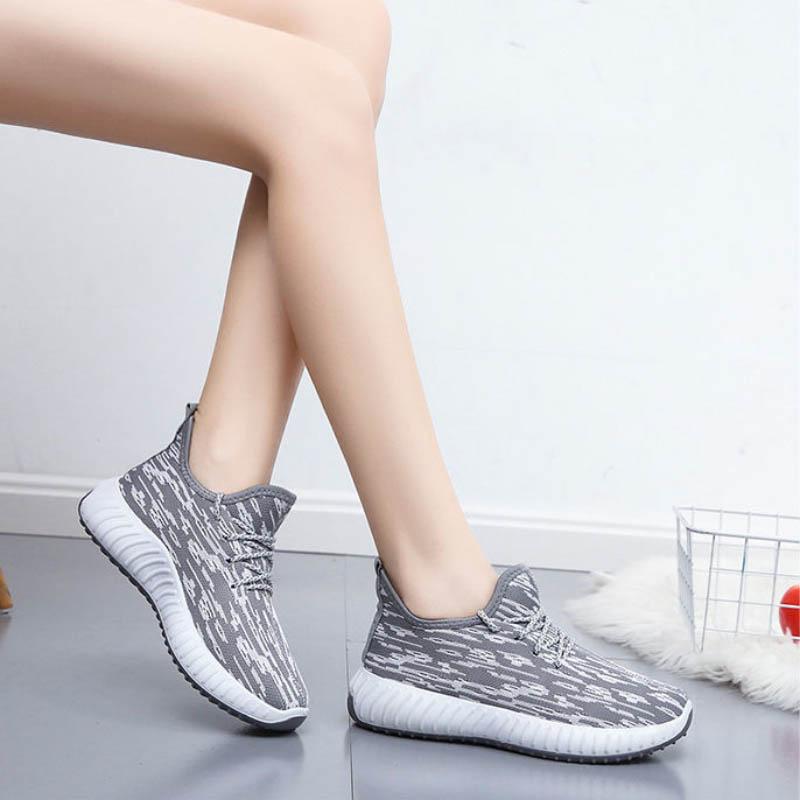 Spring Autumn Women's Casual Sports Shoes Lightweight Non-slip Running Shoes Wear-resistant Flat Shoes Women's Large Size