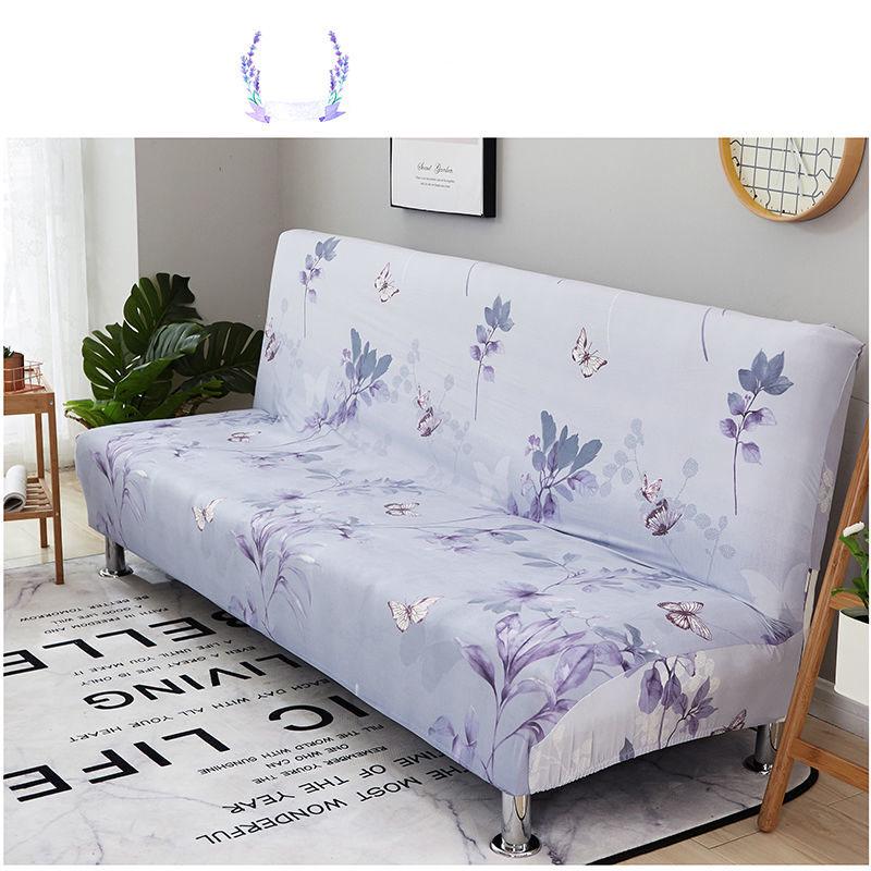All-inclusive Folding Sofa Bed Cover Tight Wrap Magic Sofa Cover  Printed Stretch Couch Cover Without Armrest