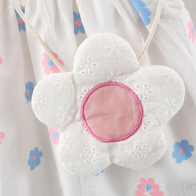 Baby Baby Summer Dress Girl Suspender Cute Flower Princess Skirt Print Suspender Skirt Square Collar Sleeveless A-line Skirt