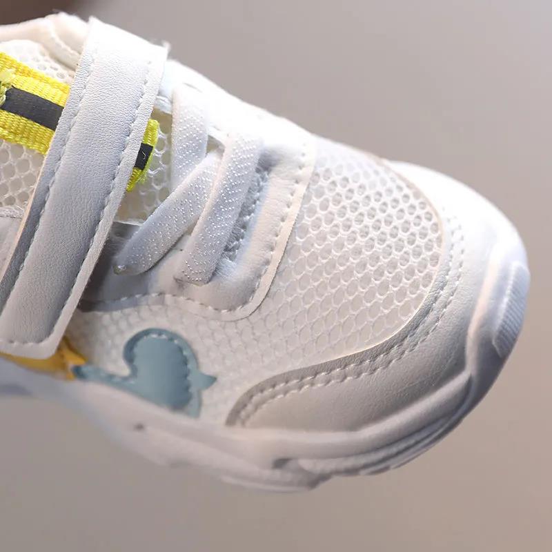 Summer Baby Sneakers Female Baby Shoes 0-1-3 Years Old Soft-soled Children's White Shoes Male Children's Sports Net Shoes