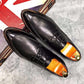 Formal British Style Men Leather Trend Pointed Toe Slip-On Design Mens Business Wedding Dress Shoes