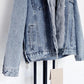 Large Fur Collar Denim Jacket Women's Short Style Plus Velvet Warmth Loose Plus Velvet Thick Cotton-padded Jacket Cotton Casual Winter Jacket