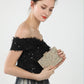 Elegance Luxury Women's Clutch Bag Shoulder Bag Ladies Smooth Box Bag Wedding Evening Banquet Bridal Rhinestones 2 belts