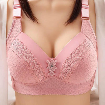 Comfortable Soft No Steel Ring Sexy Push Up Bra Lightweight Thin Ladies Jacquard Breathable Sexy Simple Bra