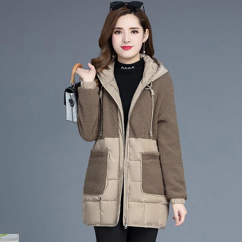 Winter Short Down Coat Imitation Lamb Wool Loose Casual Jacket Fashion Simple Women's Cotton Coat