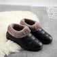 Cotton Shoes Women's Winter Plus Velvet Thickened PU Surface Waterproof and Ski Boots Thick-soled Cotton Shoes