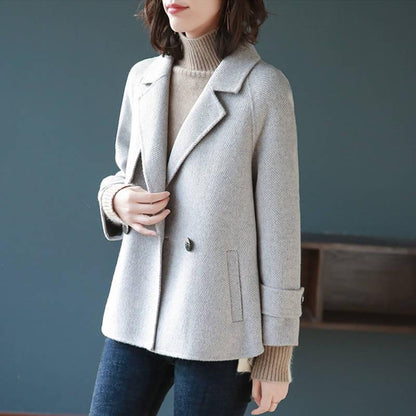 Women Winter Clothing Woolen Jacket Female Korean Version of The Short Loose Woolen Coat and Jacket