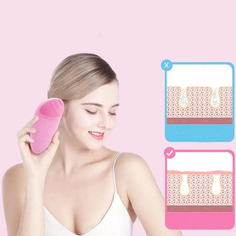 Facial Washing Artifact Electric Silicone Cleansing Facial Cleansing Instrument Pore Cleaner Rechargeable Facial Cleansing Instrument