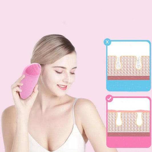 Facial Washing Artifact Electric Silicone Cleansing Facial Cleansing Instrument Pore Cleaner Rechargeable Facial Cleansing Instrument