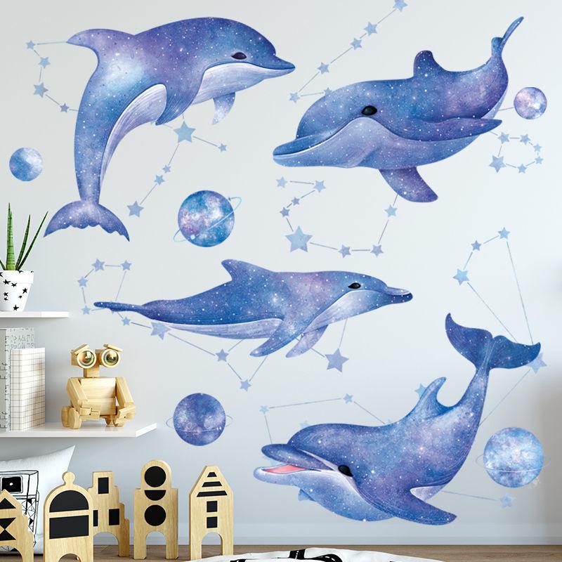 Bedroom Layout Decoration Wallpaper Cute Animal Waterproof Flat Surface Detachable Decorative Stickers Wall Stickers