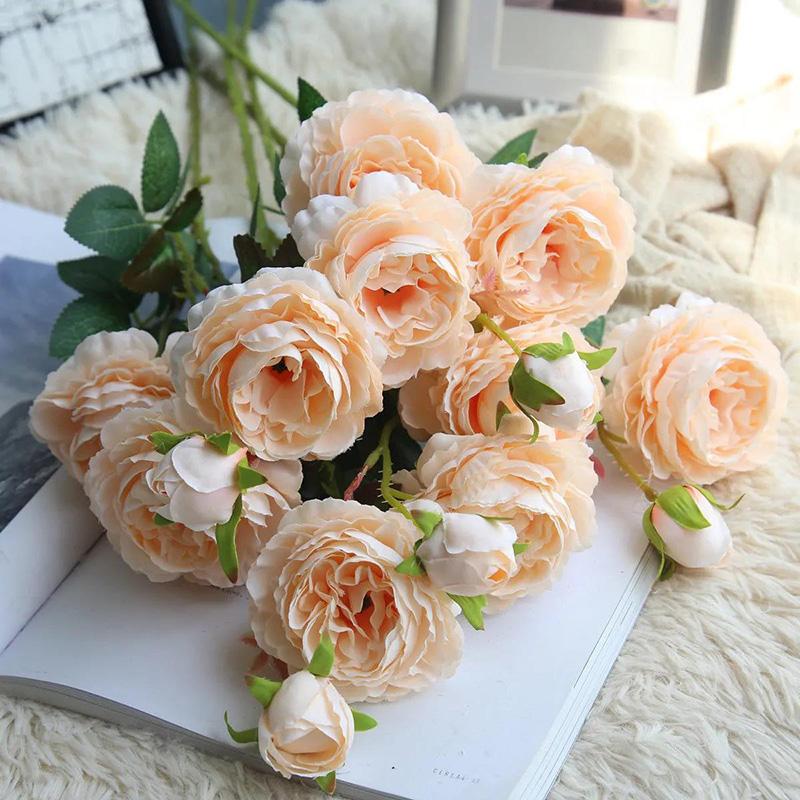Simulation Peony Flower Home Living Room Decoration Dried Flowers Artificial Flowers Silk Flower Ornaments