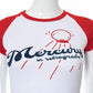 Summer Women's T-shirt Fresh and Sweet Round Neck Pullover Print Crop Top Mercury Raglan Graphic Y2K Tee