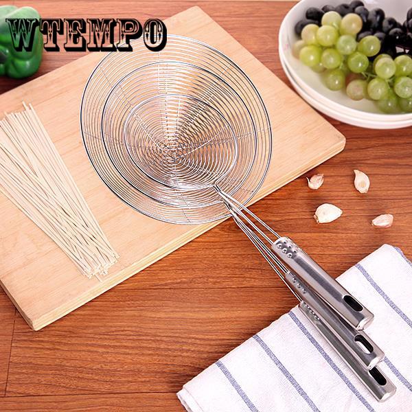 Stainless Steel Colander Home Dense Mesh Oily Soy Milk Filter Spoon