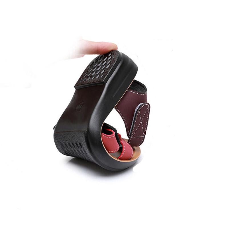 Sandals Women's Summer Outer Wear Soft Bottom Comfortable Flat Bottom Middle-aged Women's Sandals Elderly Summer Women's Shoes