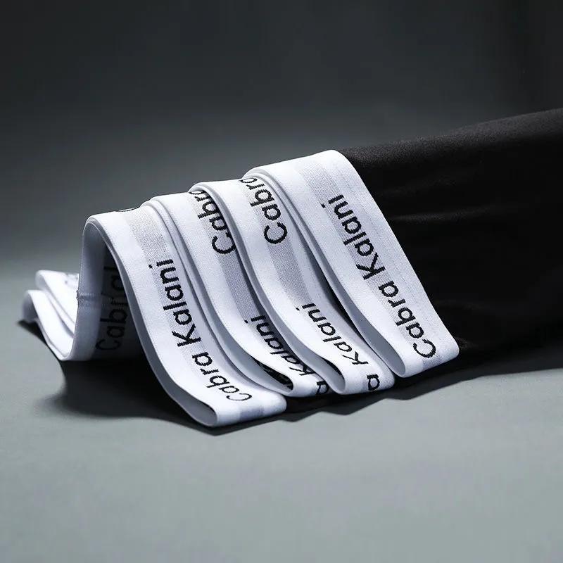 4 Pieces Men's Underwear Modal Boxer Solid Color Ice Silk Sports Comfortable Boxer Briefs Gift Box Packaging Mid Waist Underpants Breathable Panties