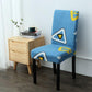 2/4/6PCS Stretch Dining Chair Cover Elastic printed Kitchen Chair Cover  Removable Slipcovers Restaurant Banquet Hotel