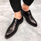 Formal British Style Men Leather Trend Pointed Toe Slip-On Design Mens Business Wedding Dress Shoes