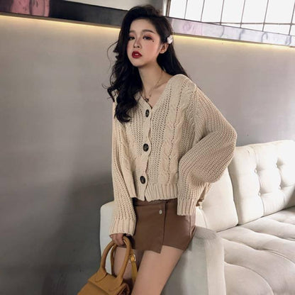 Spring Female Knit Cardigan Sweater Coat Short Female A Little Shawl Knitted Jacket sexy Female