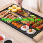 1700W Wooden Handle Medical Stone Oven Electric Grill BBC Machine Bakeware Flat Bottom Frying Pan  Kitchen Supplies