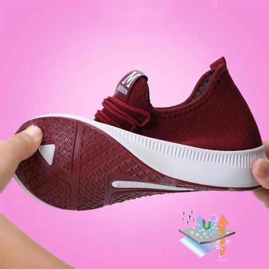 Old Beijing Ladies' Cloth Shoes Summer Breathable Mesh Sneakers Fashion Leisure Walking Shoes