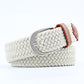 Belt Women Causal Leather Cover Buckle Woven Elastic Stretch Golf Wide Canvas Belts