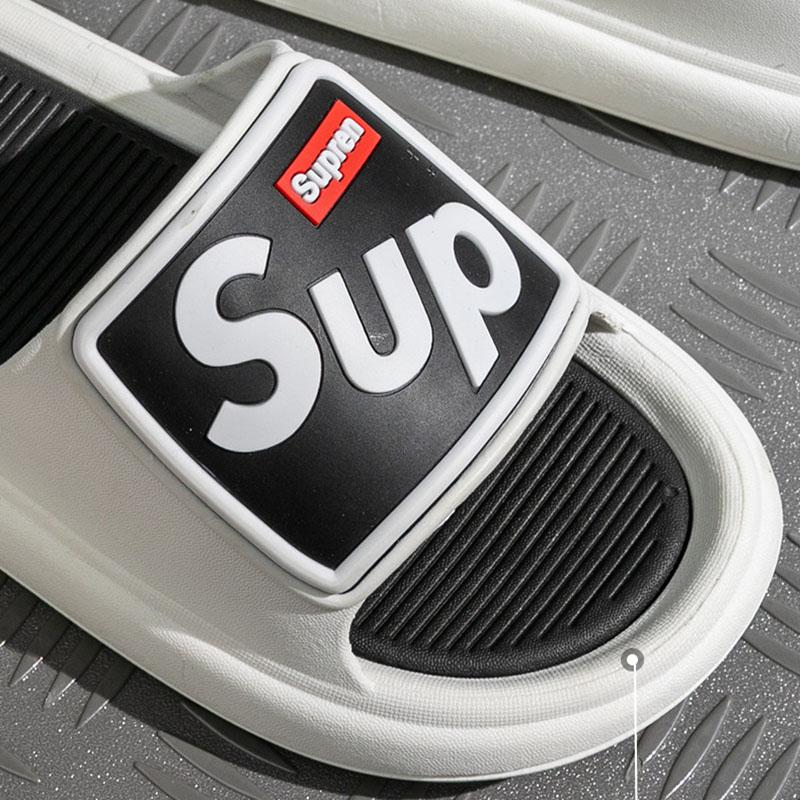 Slippers Men and Women Summer Striped Non-slip Soles EVA Couple Slippers Bathroom Non-slip Slippers Soft and Lightweight Slippers