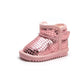 Children's Snow Boots Winter 0-3-year-old Female Baby Cotton Shoes Men's Plush Baby Soft Sole Warm Walking Shoes