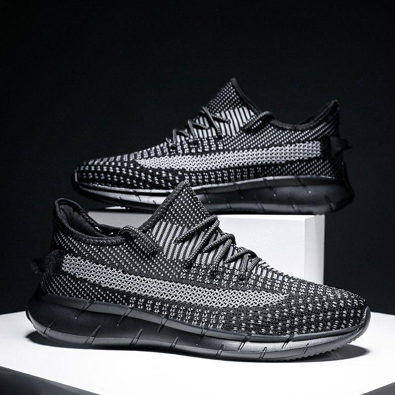 Shoes Men's Sports Shoes Summer Hollow Mesh Running Shoes Lightweight Plus Size Deodorant Breathable Mesh Shoes