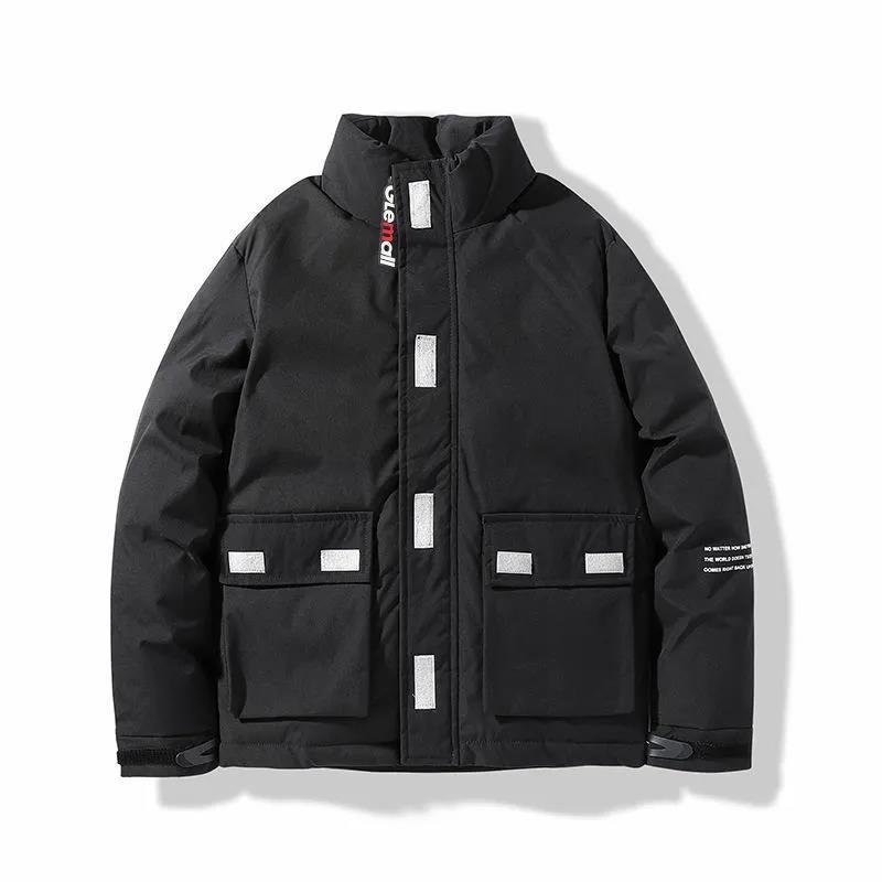 Jacket Men's Trendy Cotton Jacket Loose Warm Cotton Jacket Cotton Jacket All-match Thick Simple Bread Jacket