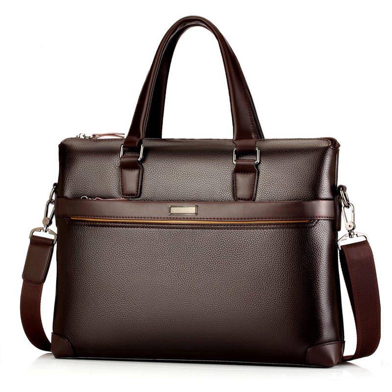 Men's Briefcase PU Leather Business Bag Handbag High Quality
